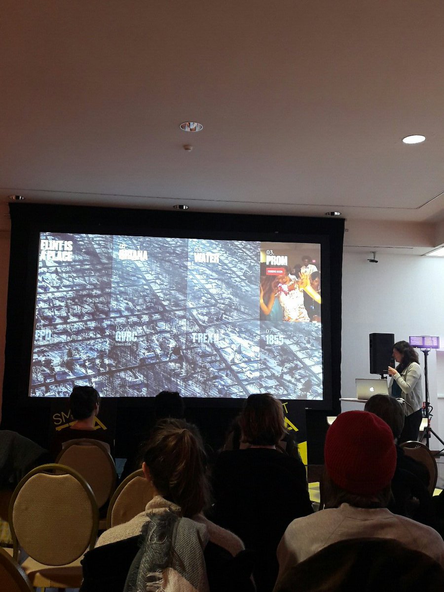 mastercpnm2017's tweet photo. Présentation et analyse de #FlintIsAPlace  à la @SmartFipa // le récit d'une ville #FIPA2017 https://t.co/19zyEoHZWM