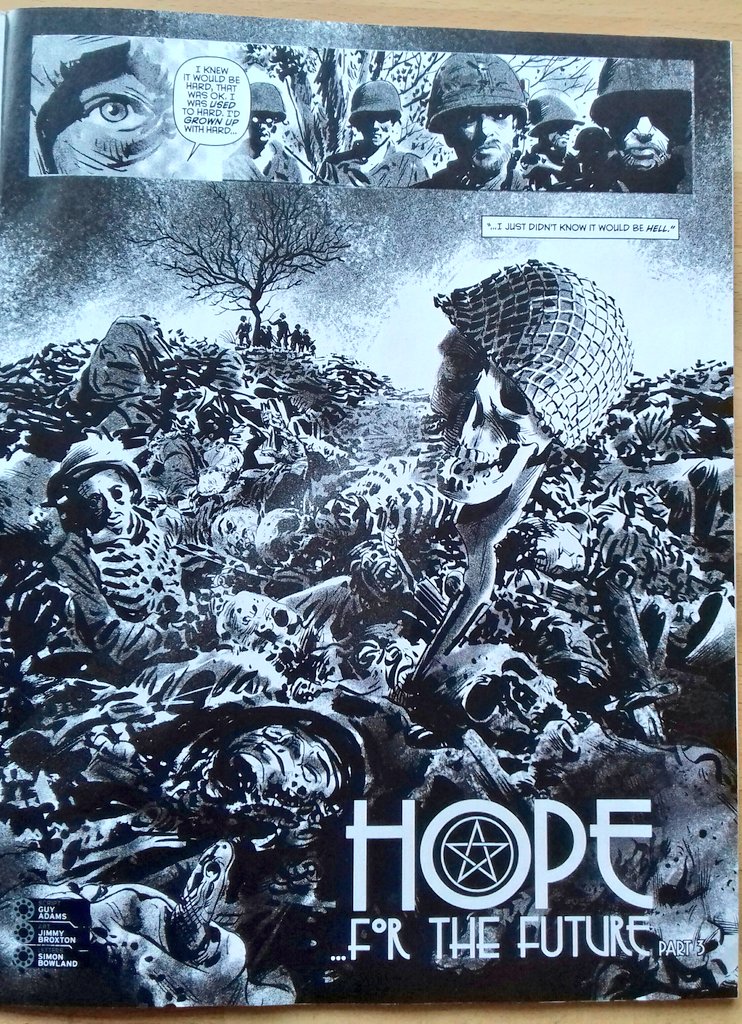 Graemation's tweet photo. A horrific open for part 2 of Hope For the Future. Art by Jimmy Broxton.
#MyPanelOfTheWeek @2000AD #Prog2013 https://t.co/NdDEexH77E