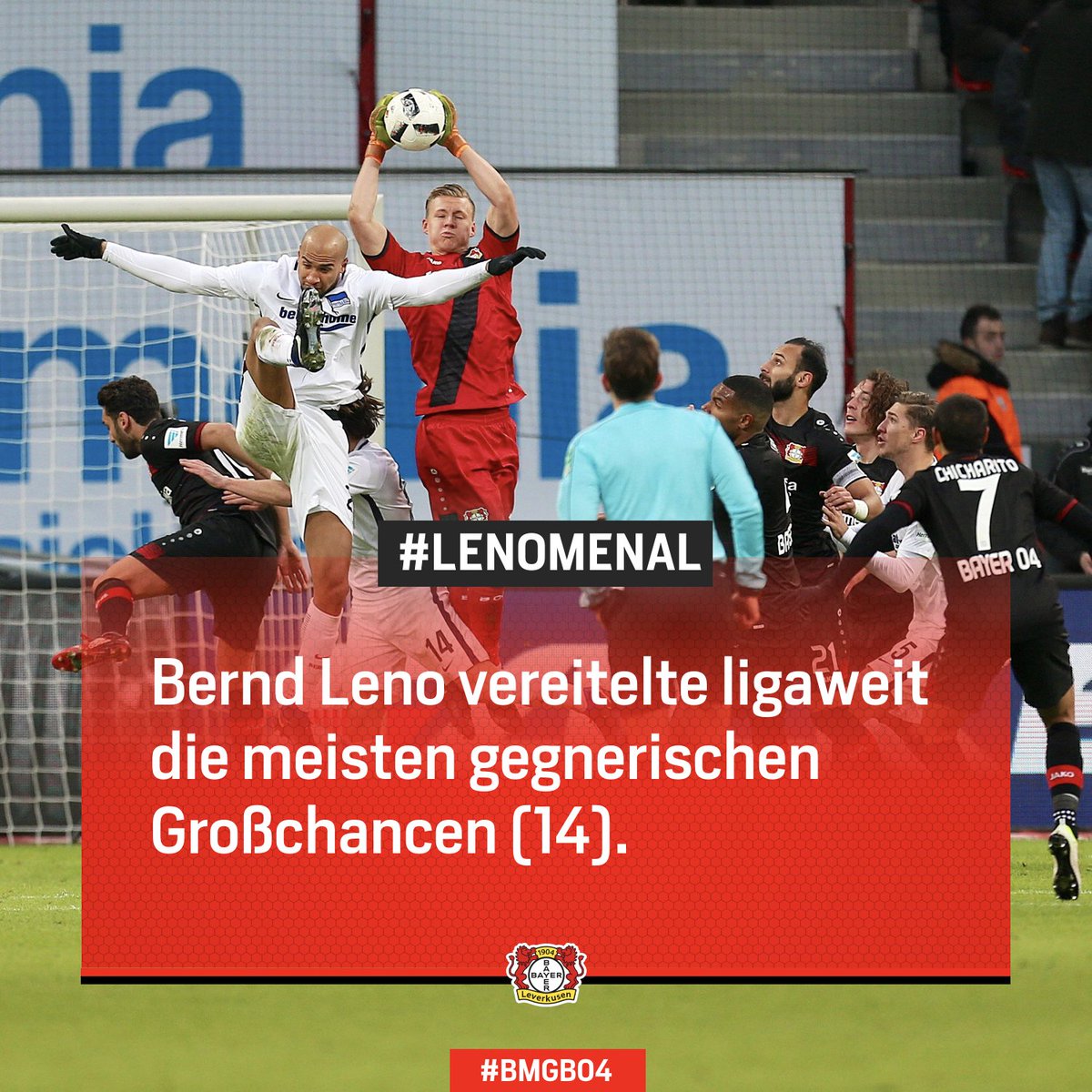 bayer04fussball's tweet photo. In Topform - und am Samstag ab ca. 21 Uhr zu Gast beim #W11Fantalk: @Bernd_Leno!
#B04BMG #lenomenal https://t.co/F41BncHl4N