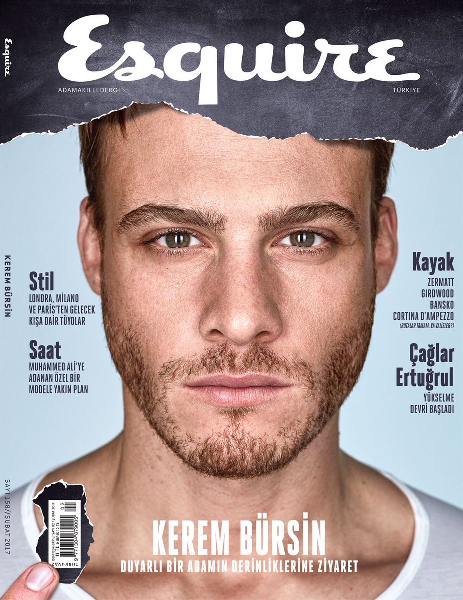 esquireturkiye's tweet photo. 'Duyarlı bir adamın derinliklerine ziyaret' Kerem Bürsin'le Şubat sayısını kaçırmayın! #esquireturkiye #kerembursin https://t.co/xZCOoyLRh7