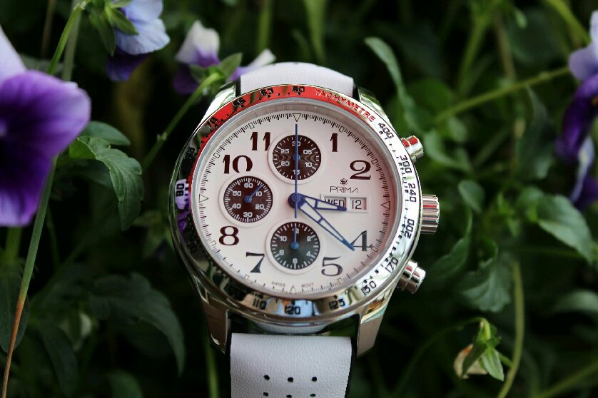 PrimaWatches's tweet photo. Fresh off the PRIMA Watches bench in #Florida USA we proudly present the RETRO CHRONO #watches #luxurywatches #luxury #handmade https://t.co/Y0hn2eMBbF