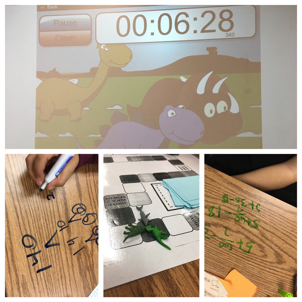 Even sixth graders love dinosaur timers. Board game review! #bjhnolimits #dinosaursarecool