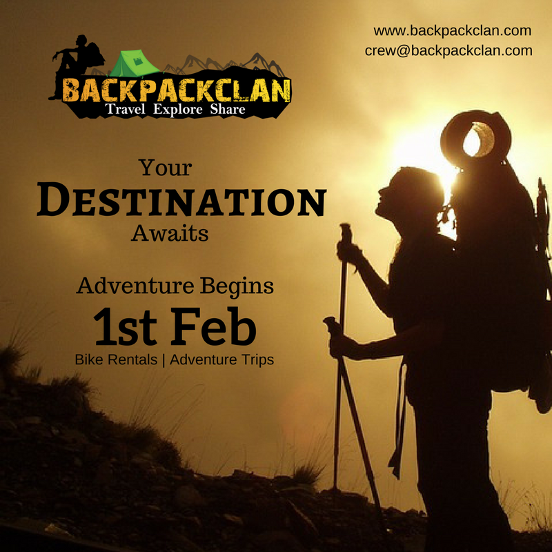 backpackclan's tweet photo. #Get_ready, Your #Destination awaits, #4_days_to_go, #We_are_coming, #Backpack_Clan #Bike_Rentals, #Adventure_Trips https://t.co/pKMCDZnor2