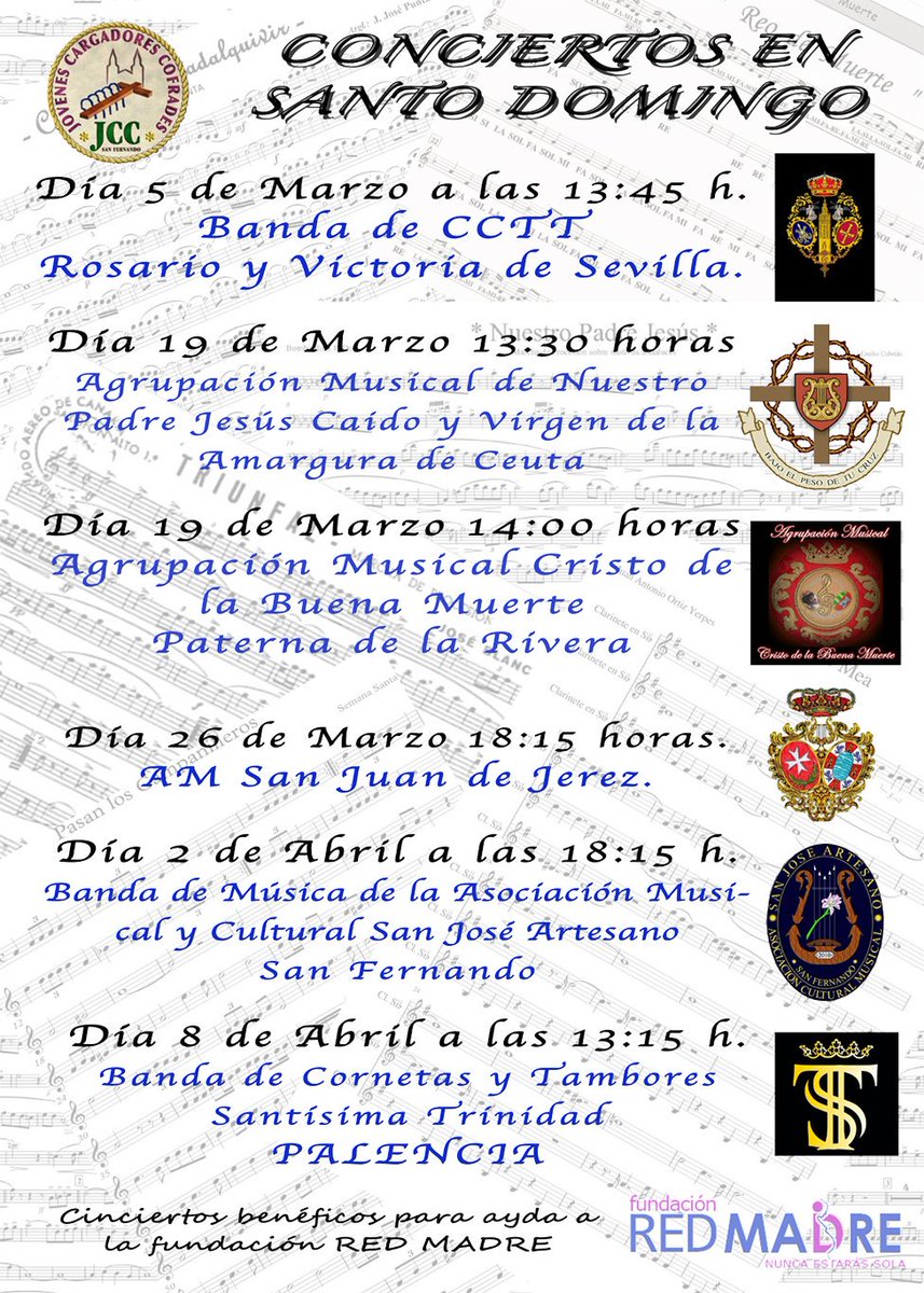 RosarioyVictori <a href="/AMamarguraceuta/">AM Amargura Ceuta</a> <a href="/BuenaMuerteAM/">AM Buena Muerte.</a> @OficialSanJuan <a href="/acmsanjose/">ACM San José Artesano</a> @umpalencia