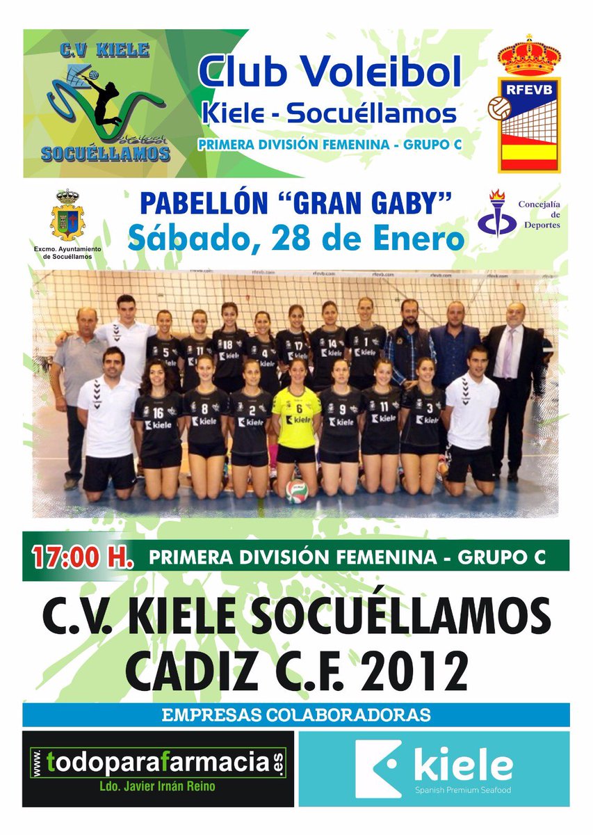 voleykiele's tweet photo. Mañana sábado Voley de calidad nos visita el @CDCadiz2012 acompaña a las nuestras #vivelvoley #megustamiequipo #vamoskiele https://t.co/vgQBkLadJu