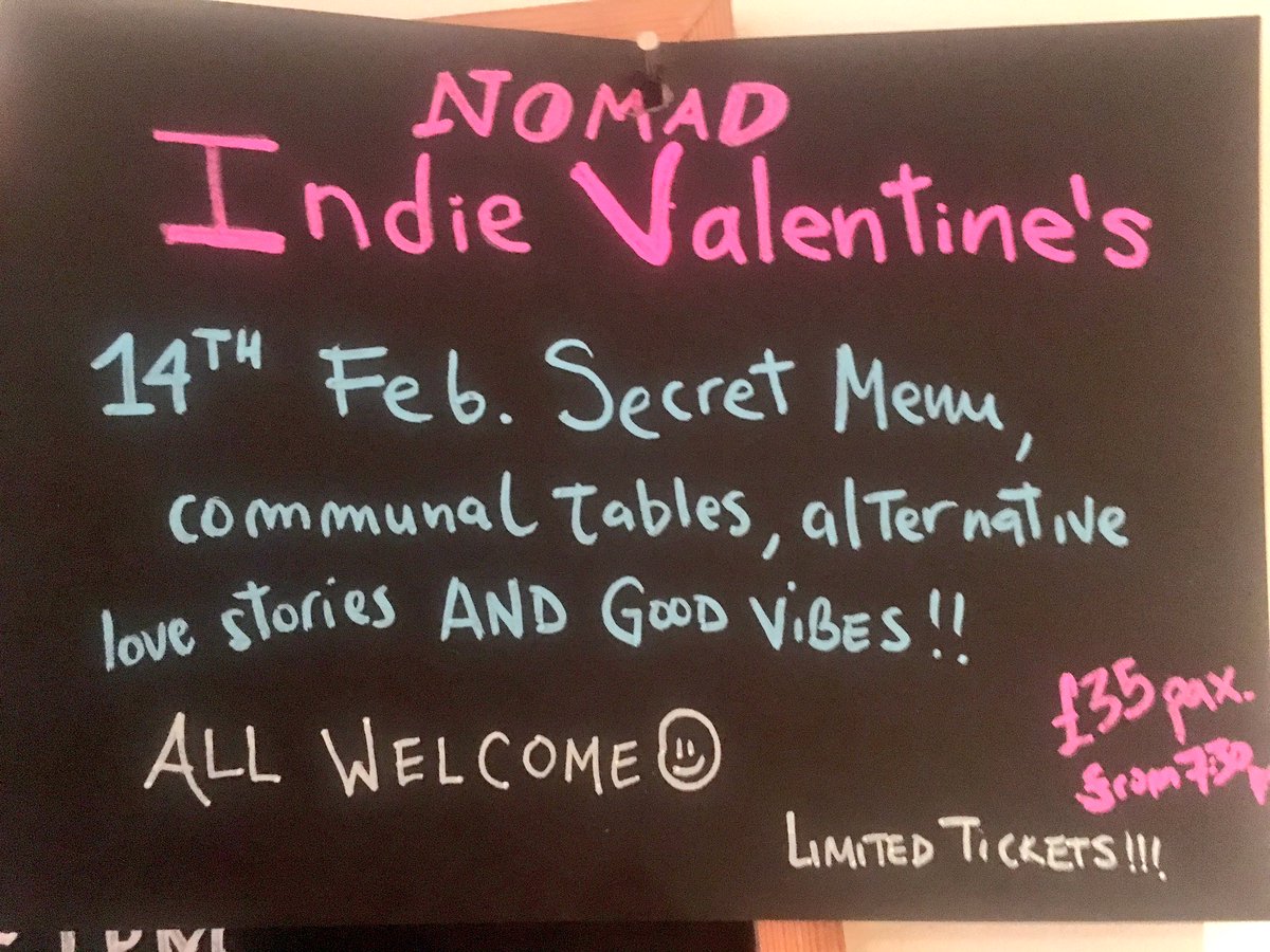 NomadRdguk's tweet photo. π’π’π’New addition to the board. A #ValentinesDay a la Nomad w @BecciFearnley AND Amazing food! @CavJamLady @WhiteRabbitCake #rdguk #caversham https://t.co/lcDQ2XB6Wg