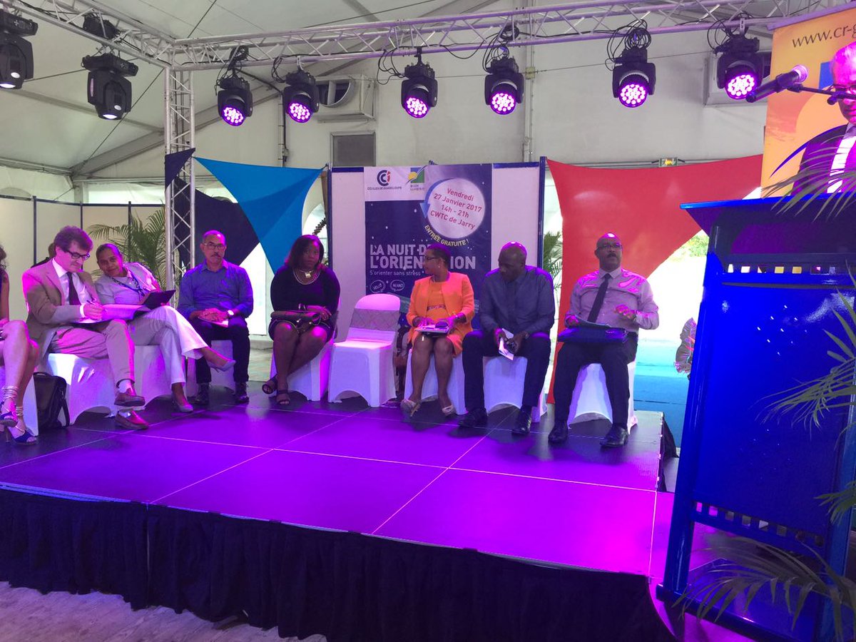 Cérémonie d’ouverture ce Vendredi 27 Janvier de La Nuit de l'orientation en Guadeloupe 2017 au CWTC #NDO2017 #Guadeloupe <a href="/orientation971/">Nuit Orientation</a>