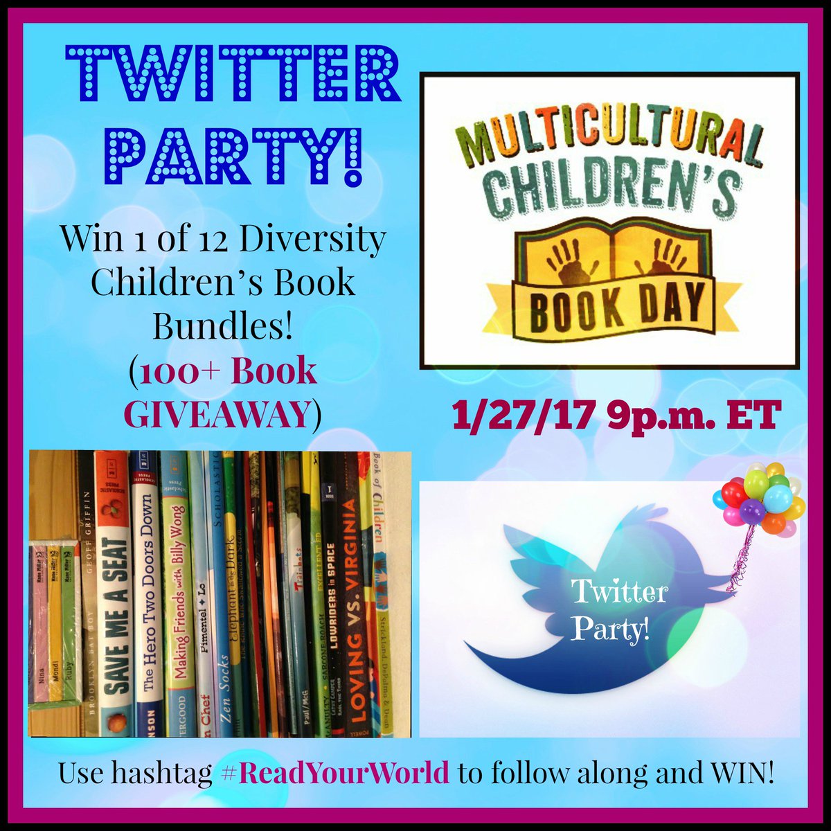 pragmaticmom's tweet photo. Fourth Annual Multicultural Children’s Book Day Gets Underway https://t.co/2bckmcuQ1G via @publisherswkly #ReadYourWorld #diversity https://t.co/3Dqi3R5ioC