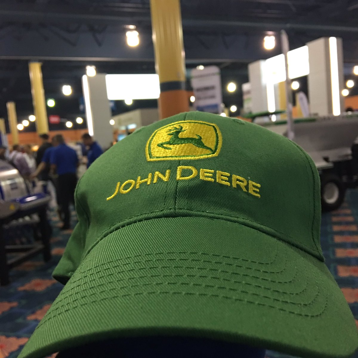 KbrennaR's tweet photo. Very excited for my long awaited @JohnDeere hat! Thank you @FinchTurf! #STMA2017 https://t.co/NZx7141JY3