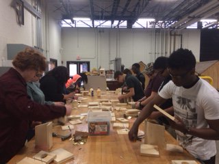MrsRachic's tweet photo. Program Swap Day at CTA!  Students get to visit other programs and learn something new!  #CTApride @CTA_CCPS https://t.co/8sEB2gTQB6