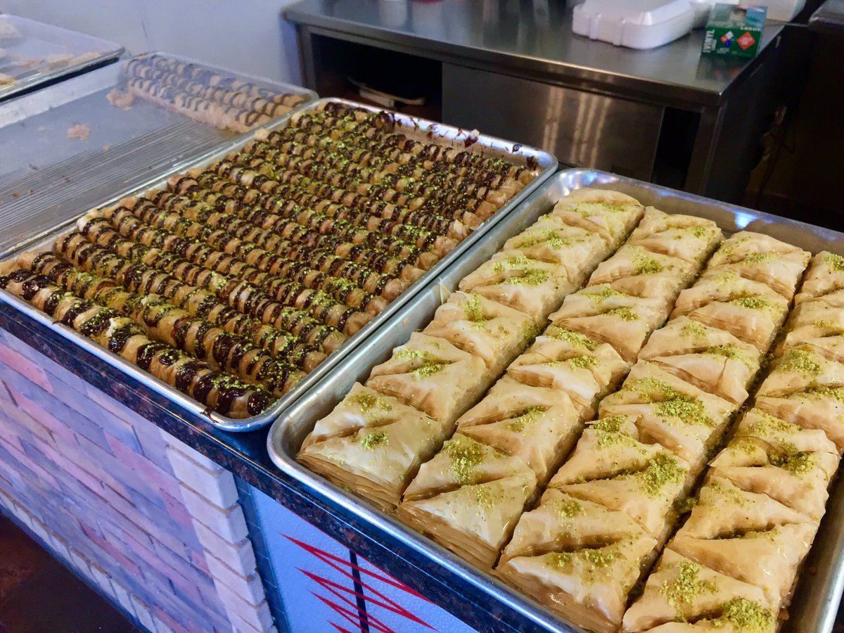 FilfillahMN's tweet photo. Fresh Baked #Baklava straight out of the oven! Our #chocolate covered one has been a huge success since Monday! Come thru &amp; give it a try it https://t.co/5ZKma2dQza
