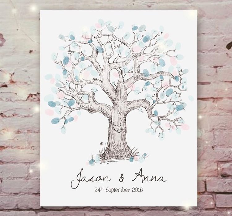 FirefliesTweet's tweet image. Collect loved ones love at your wedding with our personalised finger print tree 👰🏼🌸 💕 #wedding #guestbook #personalisedgift #valentinesday