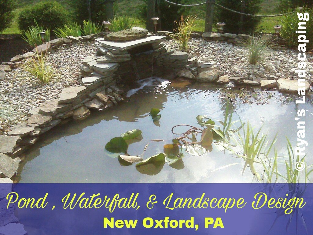 RYANLANDSCAPING's tweet photo. Check out this #pond & #landscapedesign that we installed many years back in New Oxford, PA... #ryanslandscaping #landscaping #waterscaping https://t.co/ISeiRaBFrk