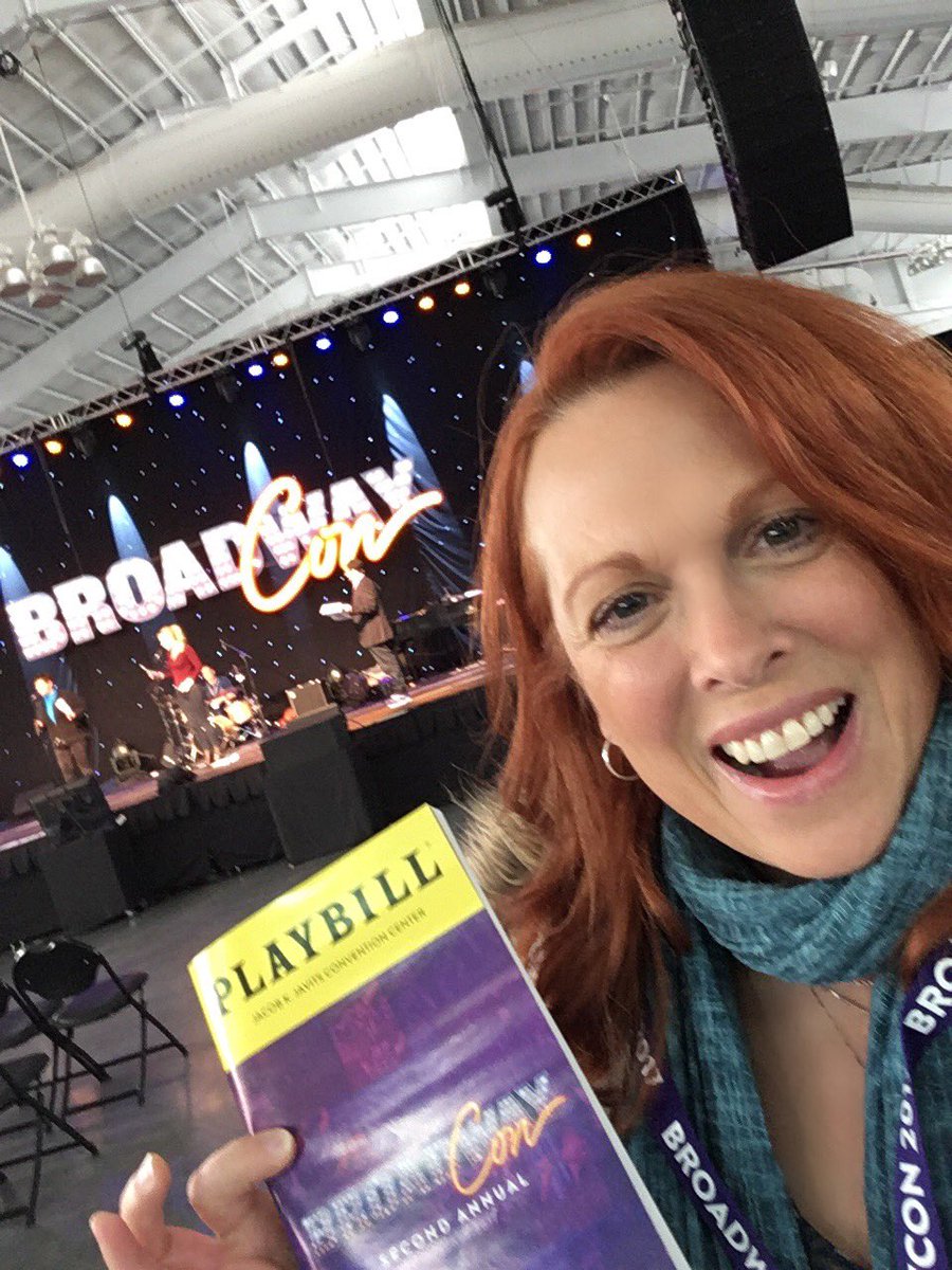 It's happening! Just arrived <a href="/bwaycon/">BroadwayCon</a> About to start rehearsal for the opening show on the main stage! Who's coming to see it at 4:00?