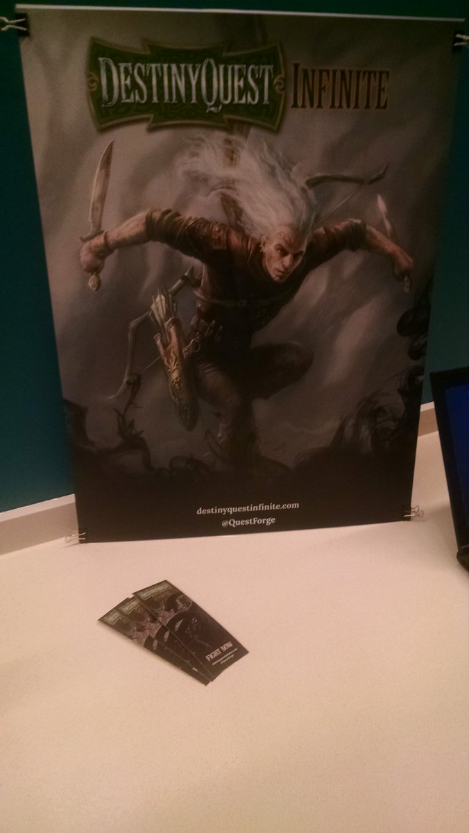 QuestForge's tweet image. Thank you to everyone who stopped by to try our #gamebook DestinyQuest: Infinite at the #PlayWinter Expo! @PlaycraftingNYC @MicrosoftNY