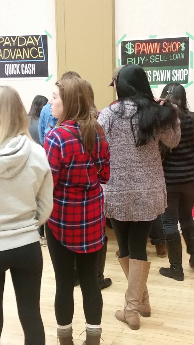 lisa_raffoul's tweet photo. @UWindsor  students experiencing the cycle of #poverty at the @UnitedWayWE Poverty Simulation #POVSIM https://t.co/IlOOfcAwWX