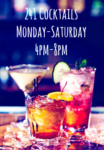ProhibitionNBY's tweet photo. Join us for 241 cocktails between 4pm and 8pm Monday to Friday! https://t.co/7HixbChSpS