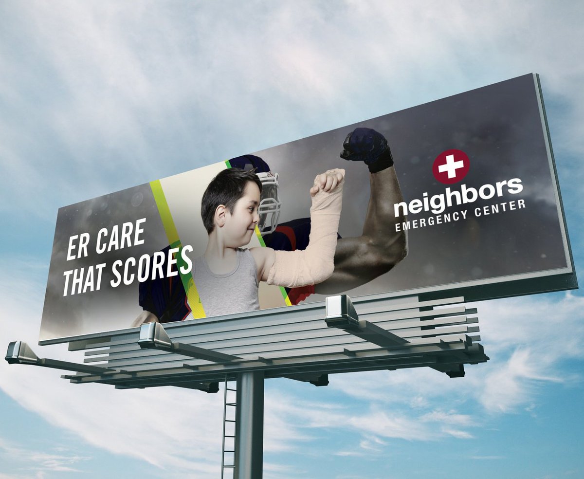 WhySpry's tweet photo. Check out @BestNeighborsER’s first ever Big Game campaign! Here’s a preview for one of their #billboards . #WhySpry #BigGame #BiggerPicture https://t.co/uFQV9DUCsg