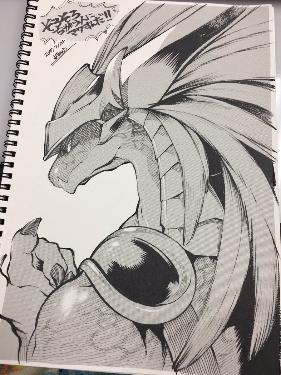 スケブに久々に手癖でパイル描いたら闇堕ちしそうなツラになってた 