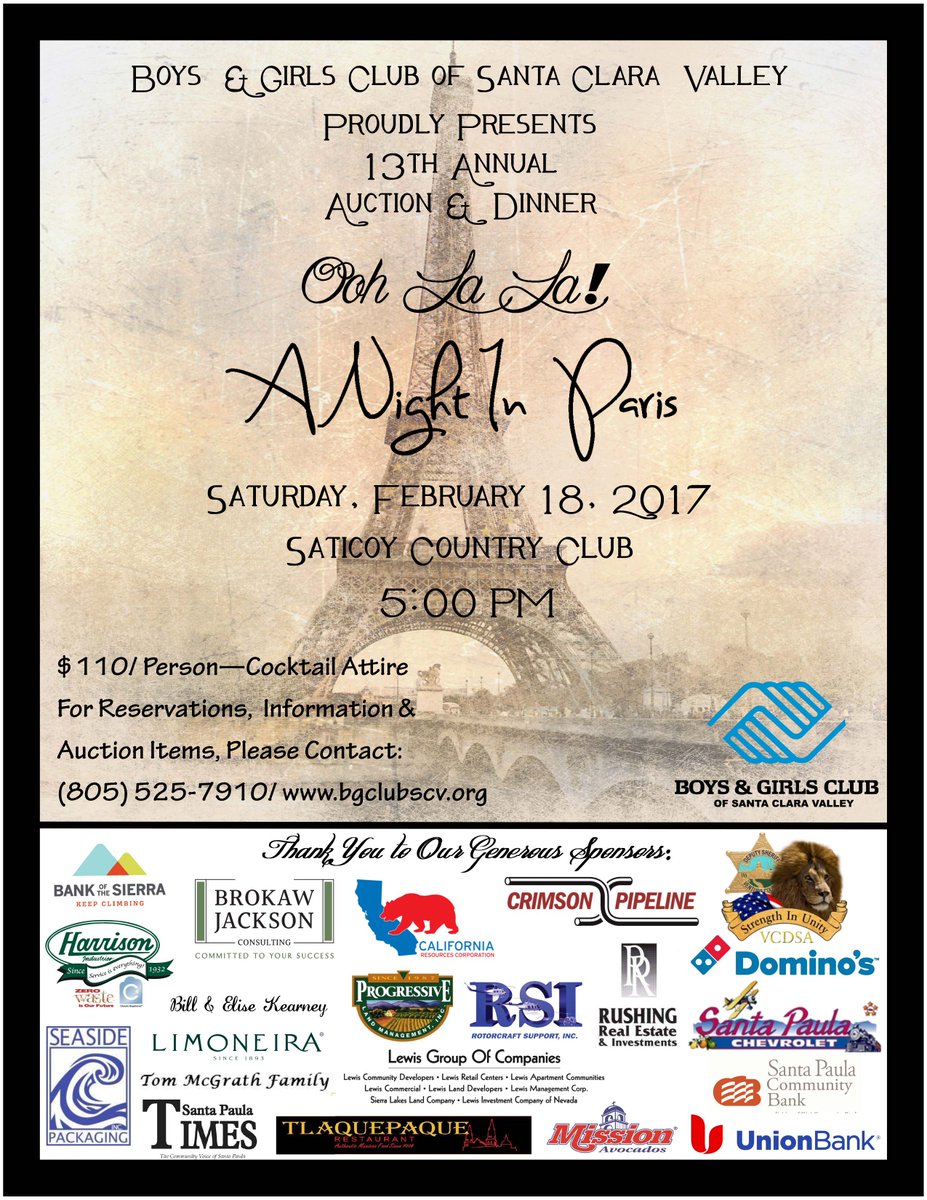 #BGCSCVauction #bgcscv #oohlala2017