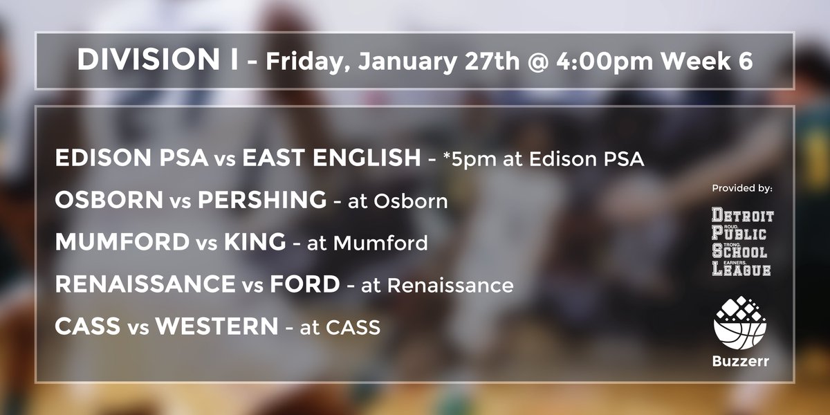 BuzzerrApp's tweet photo. 1-27 D1 @DetroitPSL @DEPSA @EEVDetroit @PershingBball @MumfordHS @fordhighschool @CTsportCoverage @WesternHoops https://t.co/oGLlZ1Tysa https://t.co/ArrY4Sybpu
