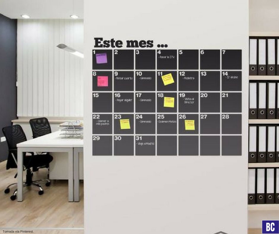 bcompania's tweet photo. #TipsBC Una pizarra calendario en la oficina, te ayudara a mantener tus tareas laborales más organizadas y una mejor productividad en ellas. https://t.co/VjmAEJKazR