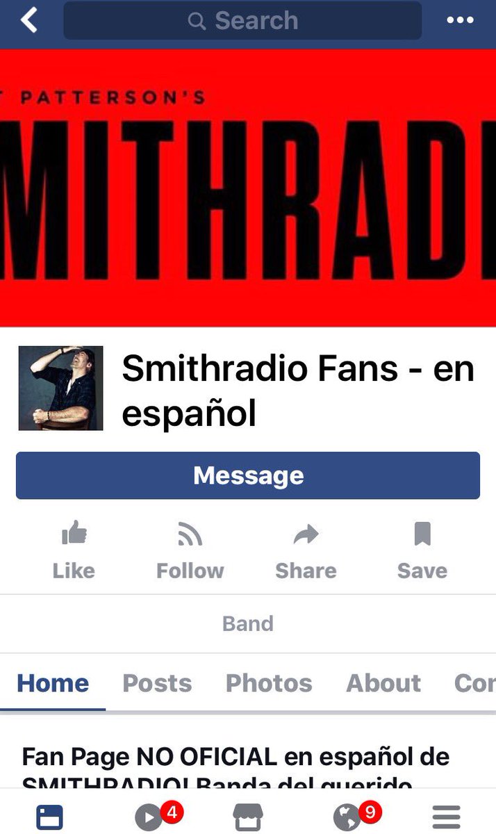 SPattersonMusic's tweet photo. Oh @SoniMW37 Have u seen the Spanish FB fan page our #SMITHRADIO Army has started? https://t.co/7JkqlWN44M Share if u like! @ScottGPatterson https://t.co/UKCMdwKNbl