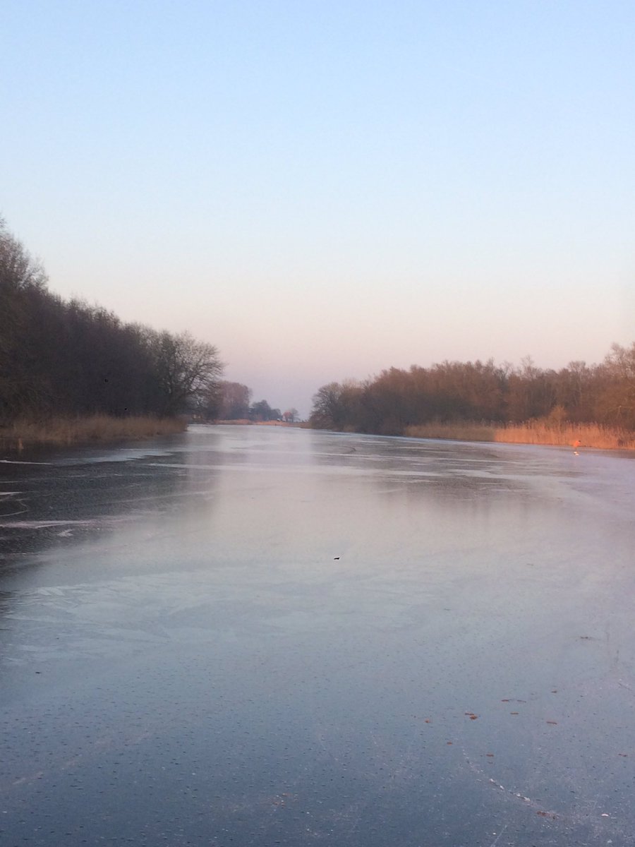 tjerkderegt's tweet photo. Voorlopig laatste dag, maar gistermiddag en vanmorgen nog lekker een paar uur geschaatst #natuurijs #biesbosch #topwinter https://t.co/LzNE9eY2ip
