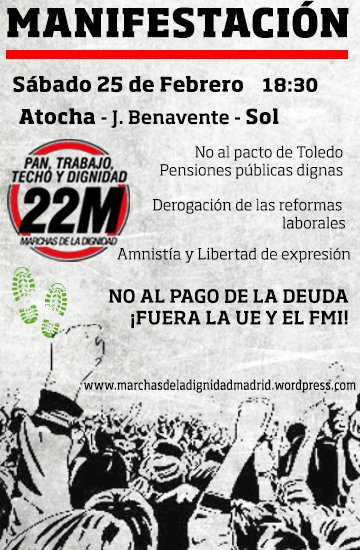 RspVallekas's tweet photo. Porque o salimos a la calle o nos van a robar todos los derechos conquistados.
Por una vida digna para el Pueblo decimos #YoVoy25F https://t.co/um4WUegP3j
