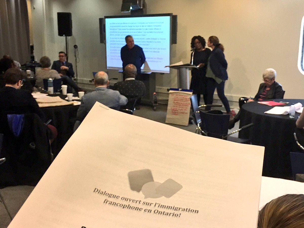 ONfr_TFO's tweet photo. Consultations immigration: "L'Ontario est-elle sexy pour francophones?", se demandent acteurs qui veulent que province se vende mieux. #onfr https://t.co/zkHIum3qXL
