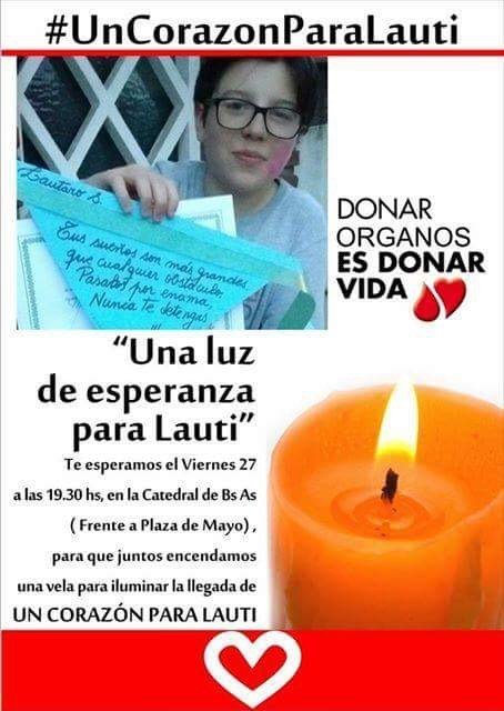 envivo_com's tweet image. Por Favor RT🙏  #UnCorazonParaLauti