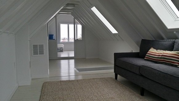 LortonCo's tweet photo. Great spot to grab a book and relax...  J. Lorton &amp; CO. just transformed this attic area into a cozy retreat! https://t.co/A0AMNnzinn