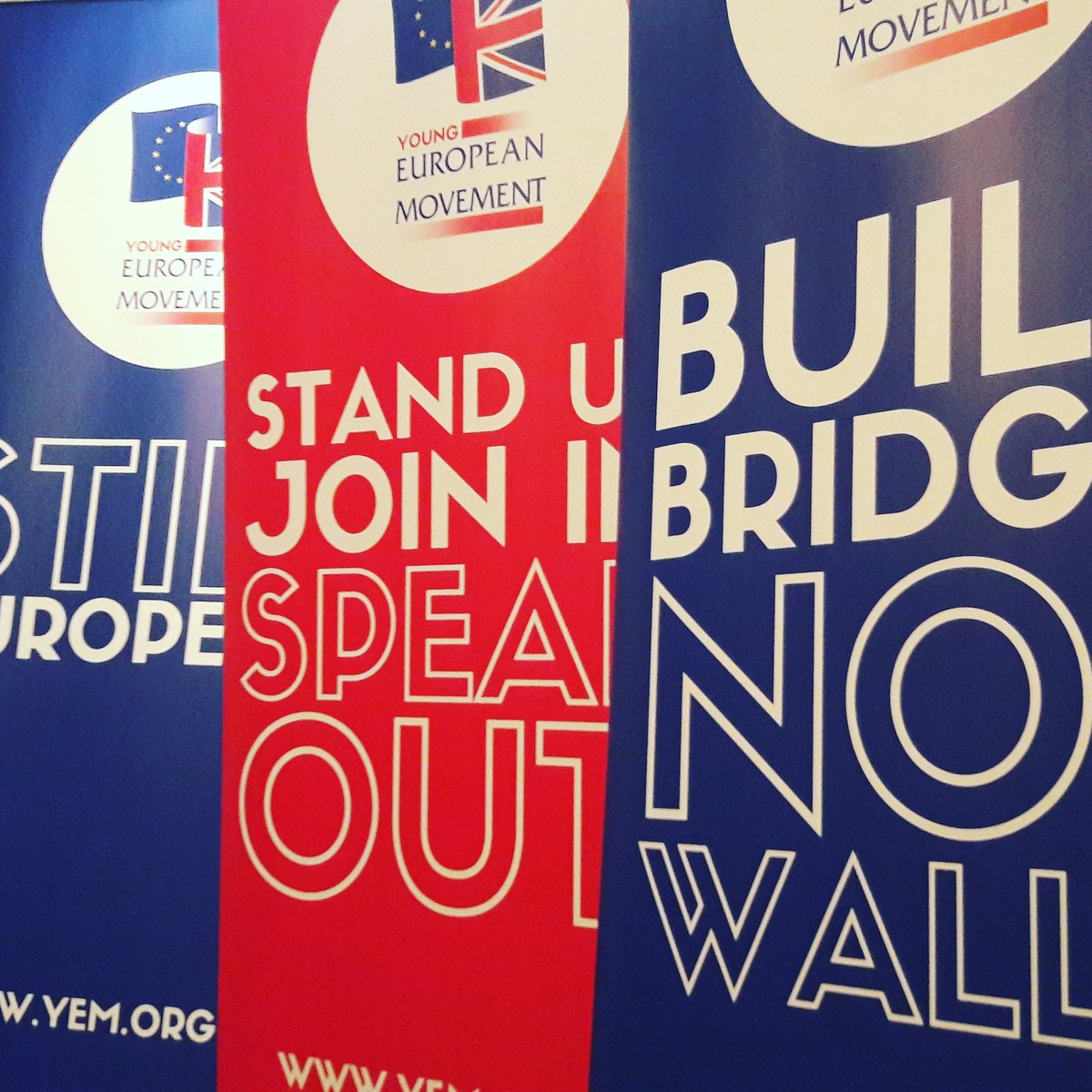youngeuromove's tweet photo. They're here!!! Our new banners just arrived... coming soon to a branch near you! #StillEuropean #BrexitShambles #FridayFeeling https://t.co/n9nw8t2sSQ