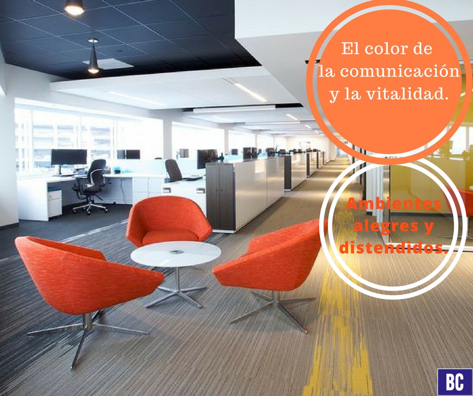 bcompania's tweet photo. #TipsBC
#Naranja Un color ideal para ambientes en los que buscamos potenciar una comunicación más informal y distendida. https://t.co/AFNGUMdn6q