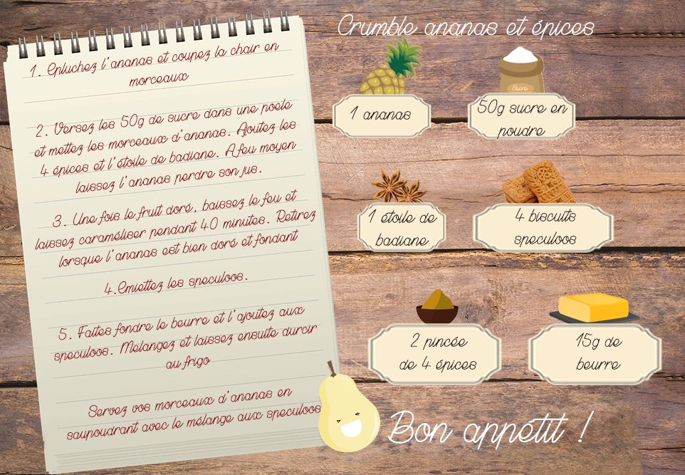MonPanierFrais_'s tweet photo. Un peu d'exotisme et de saison avec une #recette à base d'#ananas 🍍☀️️
https://t.co/176HhiQn8X https://t.co/oeoHYVa8w8