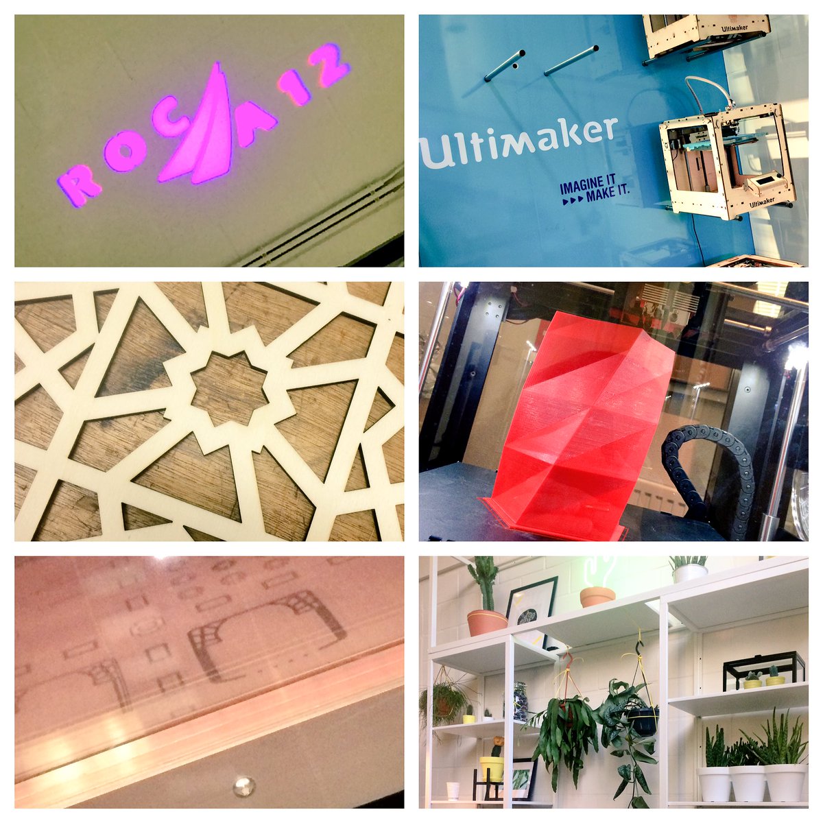 Opening #makerslab in #Ede. Mooie samenwerking tussen bedrijfsleven en onderwijs, #roca12! Toffe voorbeelden van #3dprinting