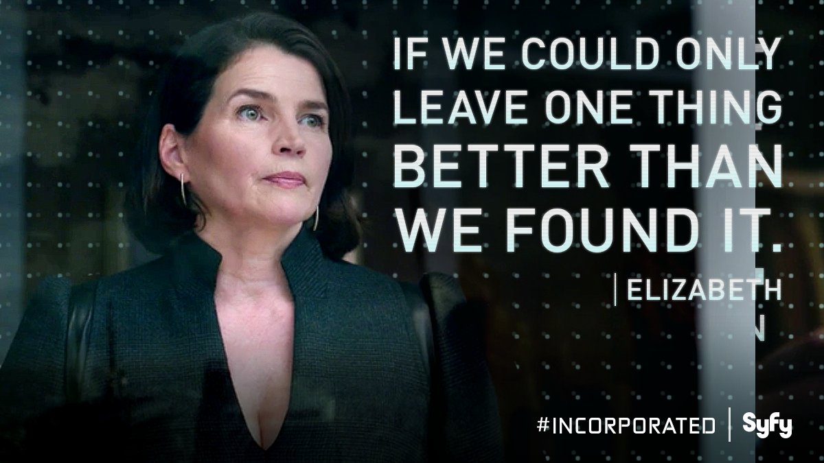 IncSyfy's tweet image. Does Elizabeth really believe there's hope for the future? #Incorporated