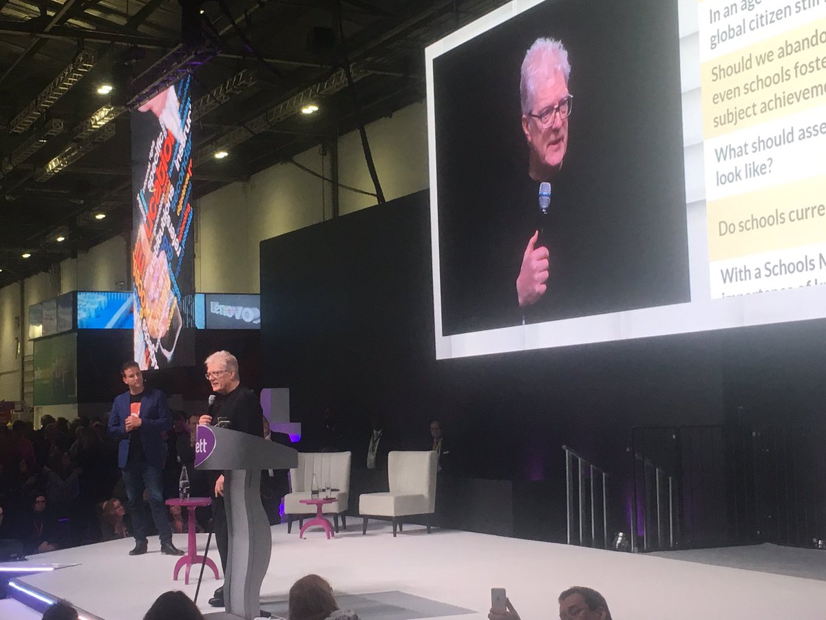 NickCorston's tweet photo. "If you're in education. You're in the miracle business" @SirKenRobinson #BETT2017 @ssat @educationgovuk @DCMS @beisgovuk https://t.co/xCb0HykHlu