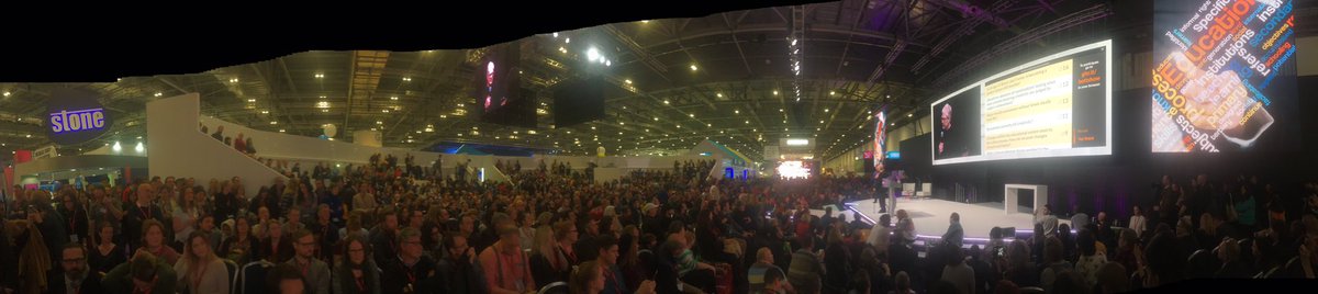 NickCorston's tweet photo. "If you're in education. You're in the miracle business" @SirKenRobinson #BETT2017 @ssat @educationgovuk @DCMS @beisgovuk https://t.co/xCb0HykHlu