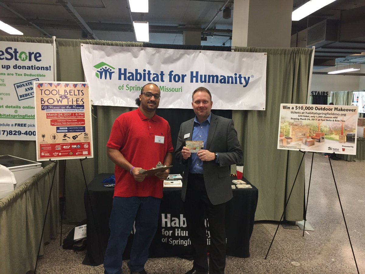 HFHSpringfield's tweet photo. We're at the @SpringfieldHBA Home Show selling Outdoor Makeover tickets! #HBAGSHomeShow #HBAHomePros Tickets: https://t.co/CWKvy45lGl https://t.co/j3bH2yPTve