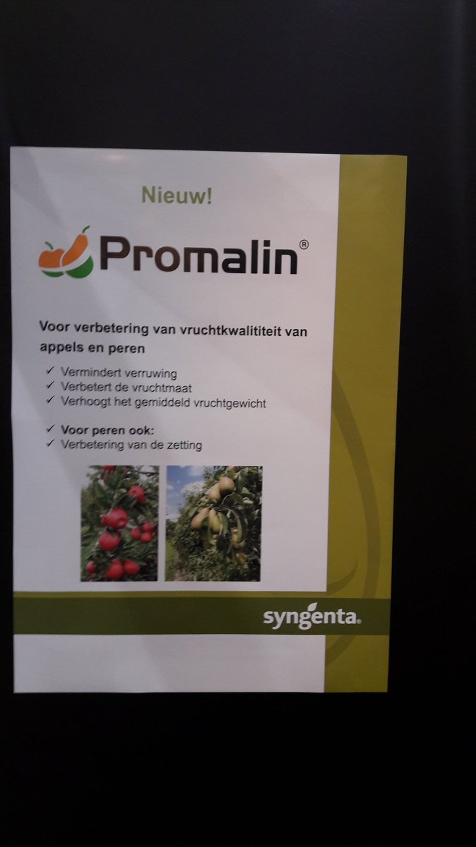 EdVermorken's tweet photo. Beursnieuws Zeeuwse Fruitteelt dag. #PROMALIN toegelaten https://t.co/1NDe4MWH42