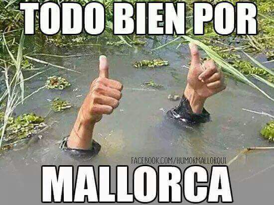 Según el telediario en Galicia lleva un mes casi sin lluvias, desde Mallorca queremos ser solidarios con ellos. #Mallorcalluvia #maltiempo
