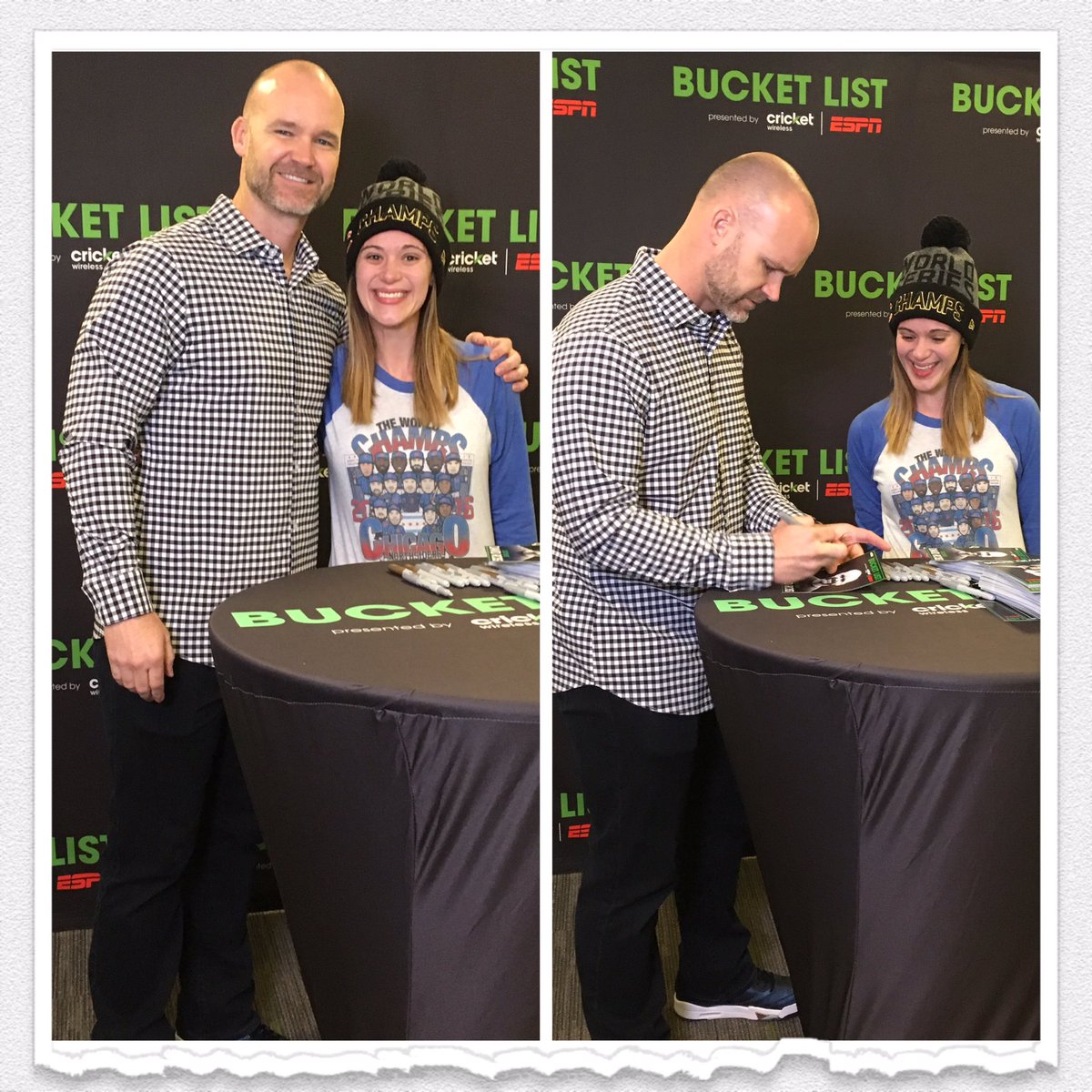 DRose109109's tweet photo. Thanks @D_Ross3 - heck of a birthday gift! #FanBucketList @500LEVEL @Cubs https://t.co/oLESfCLNTT