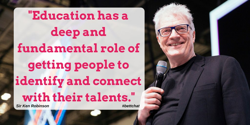 Bett_show's tweet photo. Heard from @SirKenRobinson in the #BettArena #Bett2017 #BettChat https://t.co/cEe6i6KQ2T