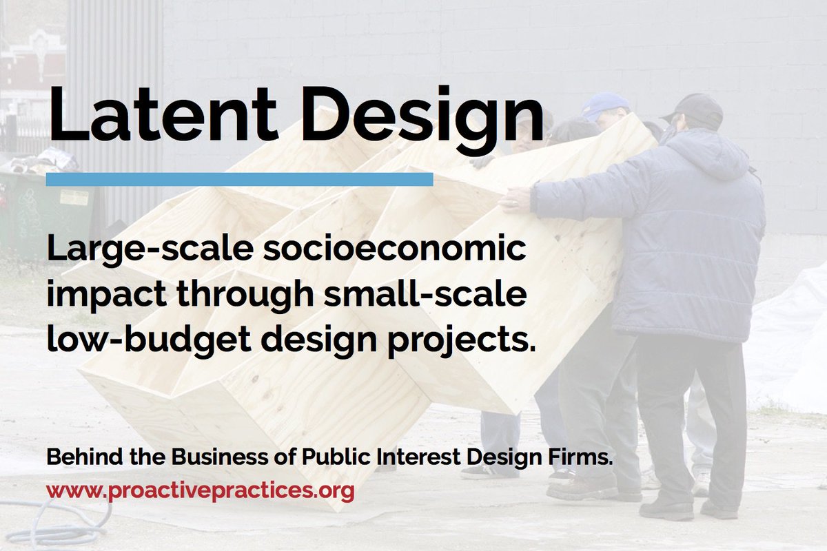 Read the full case study - proactivepractices.org/case-studies/l… #publicinterestdesign <a href="/MetropolisMag/">Metropolis Magazine</a> @UrbanOmnibus <a href="/WID_GSD/">Womxn in Design</a> <a href="/SVADSI/">Design for Social Innovation</a> <a href="/EquityxDesign/">EquitybyDesign</a>