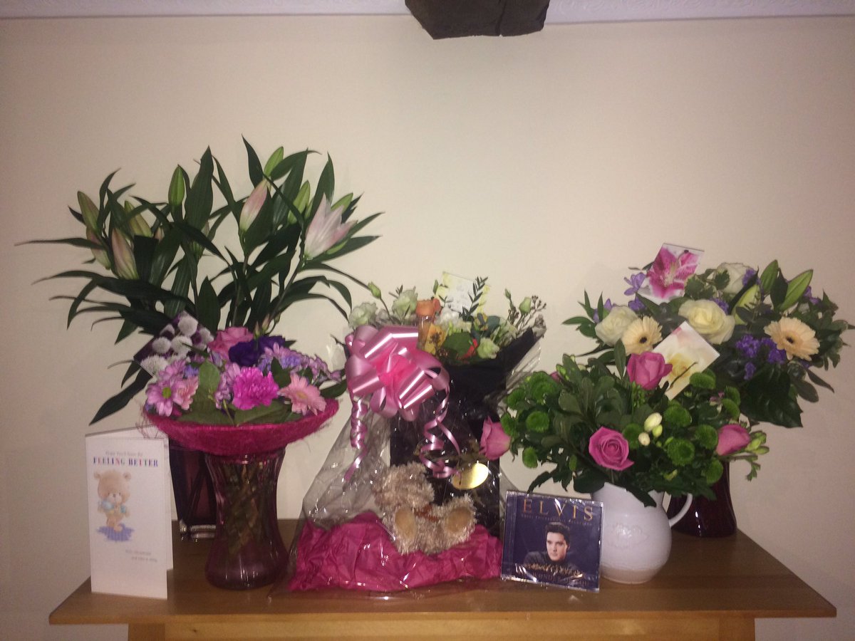 When you survive a nasty car accident and your wonderful friends and family show their love @InterfloraUK #ThePowerofFlowers