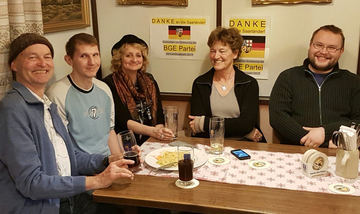 Glückwunsch ans Saarland, dort wird das #Grundeinkommen am 26.03. auf dem Stimmzettel stehen und #BGE wählbar sein #ichwaehlebge