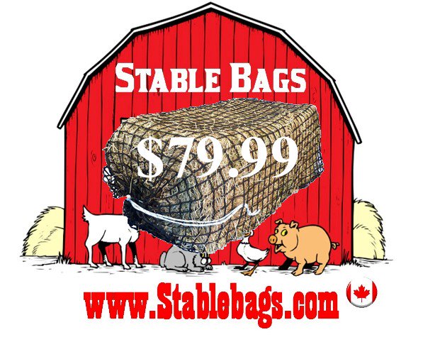 StableBags's tweet image. Square Small Bale Bags, are available with a drawstring at one end of the bag or both ends.