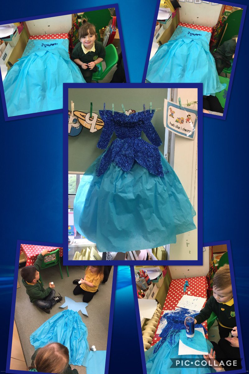 CGPrimary's tweet photo. C1 have been working so hard this week to design and help make a new dress and watch for Cinderella. Look how lovely they are! LP ππ #CGPDT https://t.co/a0cRk6bgM2