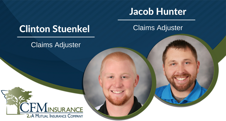 cfminsuranceinc's tweet photo. Meet CFM's newest claims adjusters - Clint & Jake! #CFMFamily #Celebrate #ClaimsTeam #DiscoverCFMutual https://t.co/FzL4ixXNKG